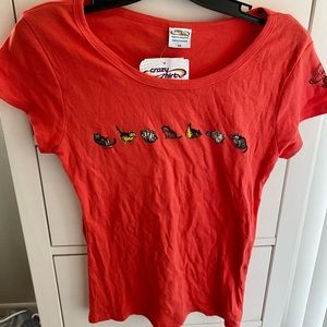 Crazy Shirts Kitty cat red/orange T-shirt